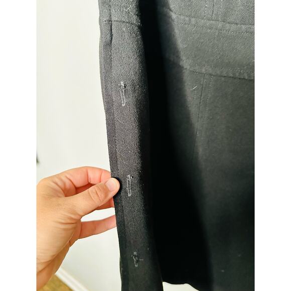 TORY BURCH Black Square Neckline Sleeveless Mini Dress Size 4 - Picture 8 of 8